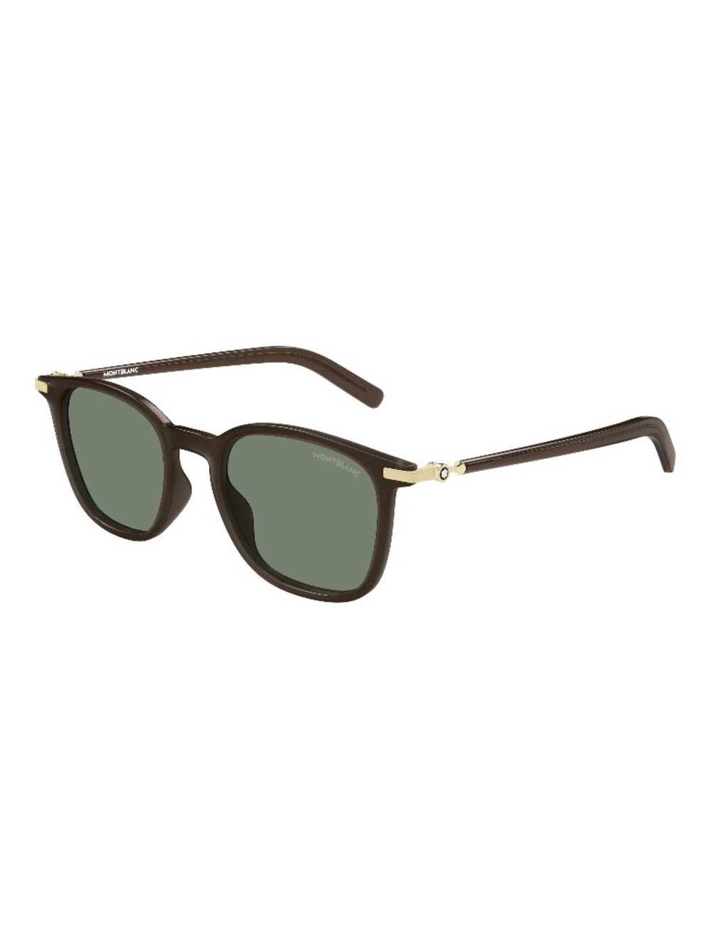 New Montblanc Men's Sunglasses Brown Green Lens Injected Frame MB0460S 004 50